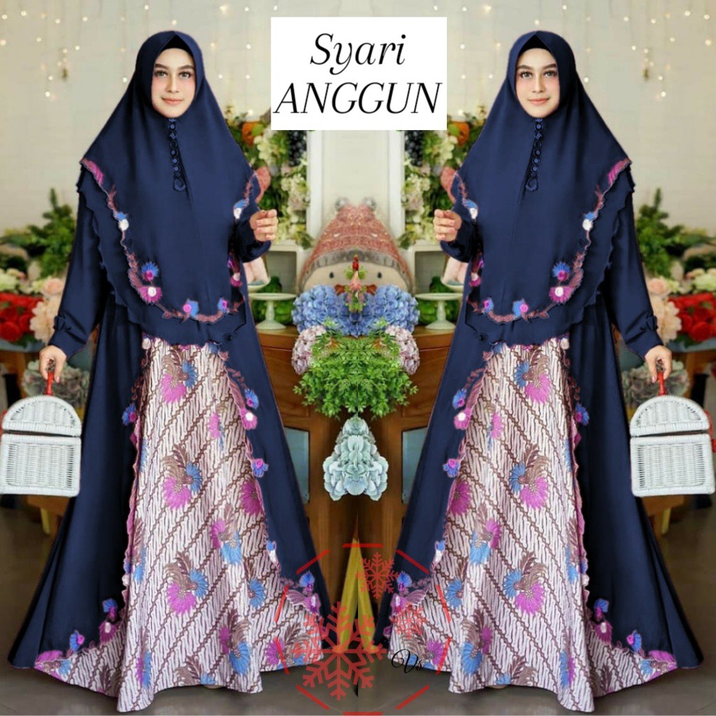 SYARI ANGGUN BATIK PREMIUM LD110cm / BUSANA GAMIS WANITA MUSLIM