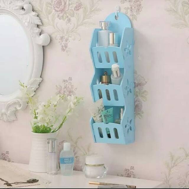 Rak dinding 3 susun storage decorative WHR 02 /Rak gantung rak penyimpanan multifungsi