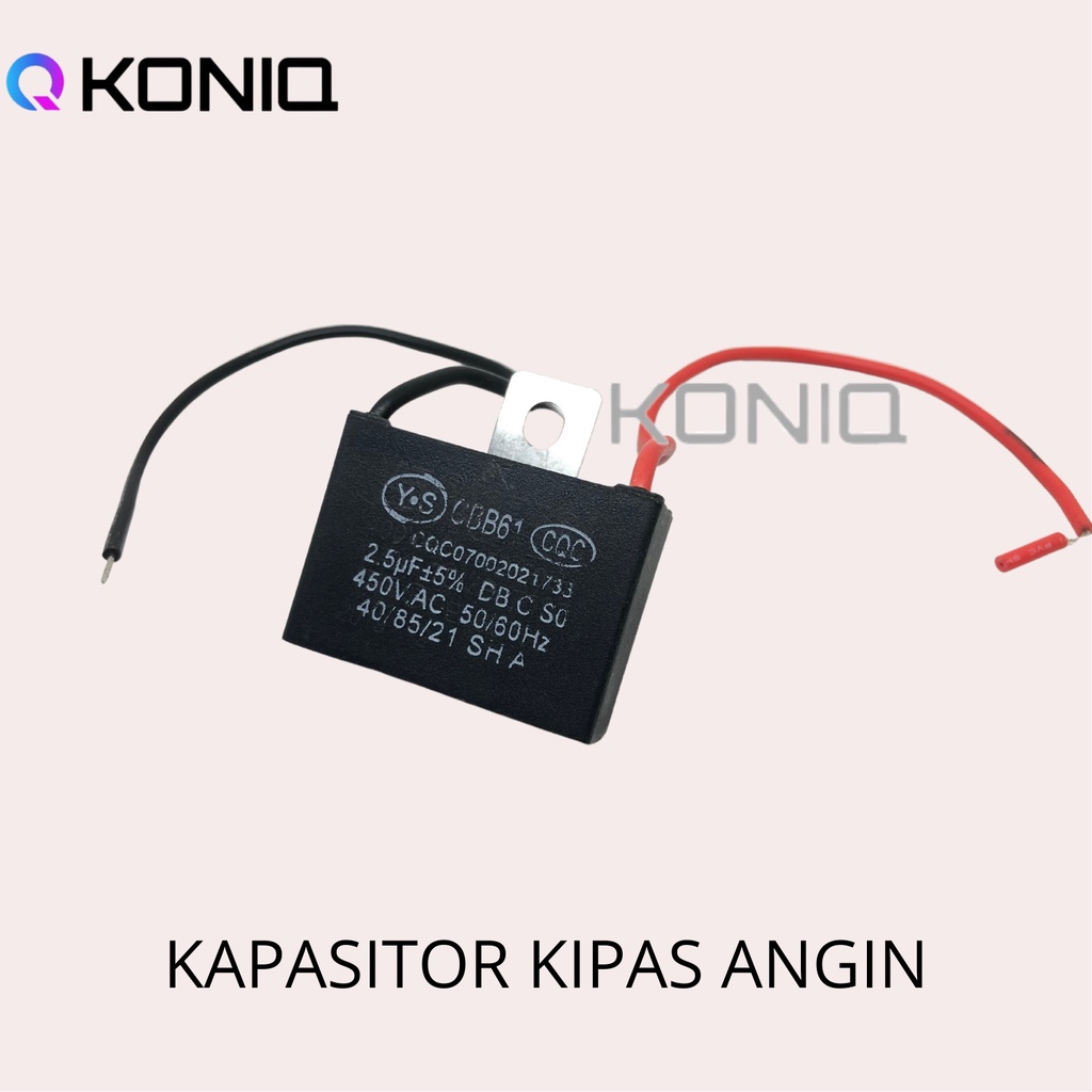 Jual KAPASITOR CAPASITOR KIPAS ANGIN 2.5 MIKRO / 2.5 UF Shopee Indonesia