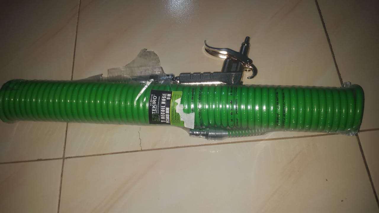 Tekiro Selang Recoil 9 Meter Set Air Duster Gun Tekiro Paket Alat Isi Angin Kompresor / Selang Udara