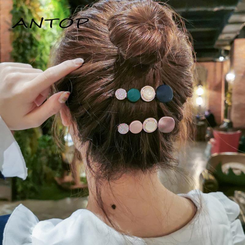 Jepit Rambut Model Macaron Gaya Retro