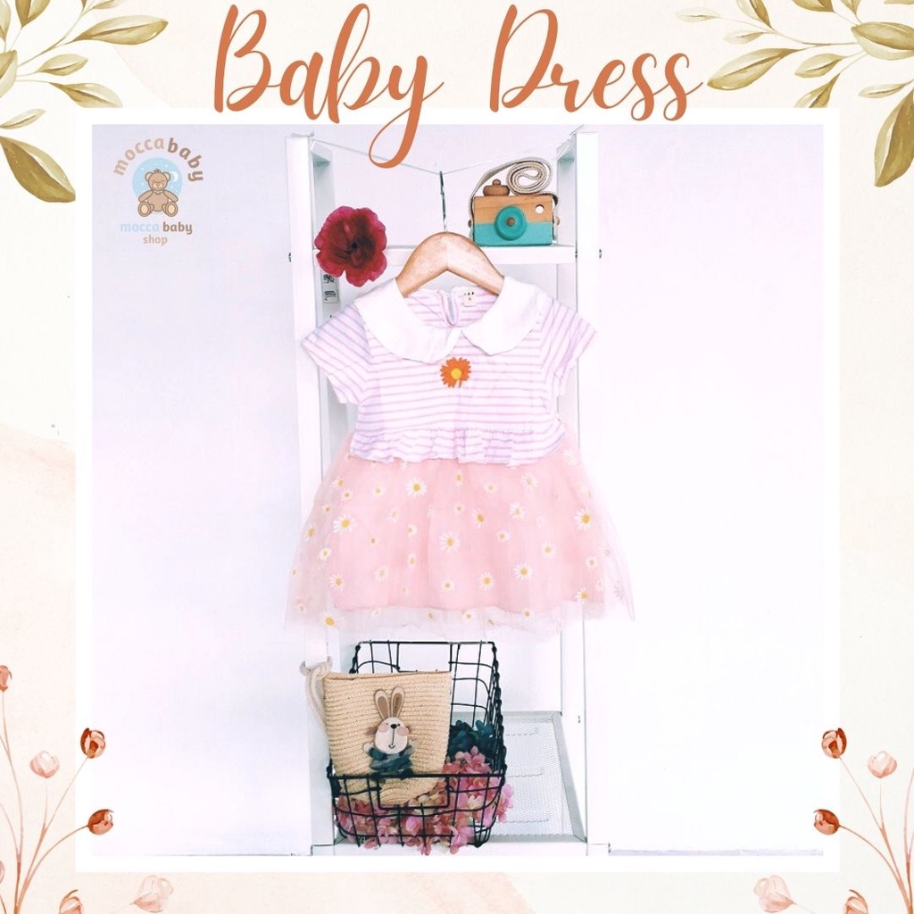 MBSS - Dress Bayi Perempuan / Baju Bayi Cewek / Pakaian Bayi Perempuan Lucu