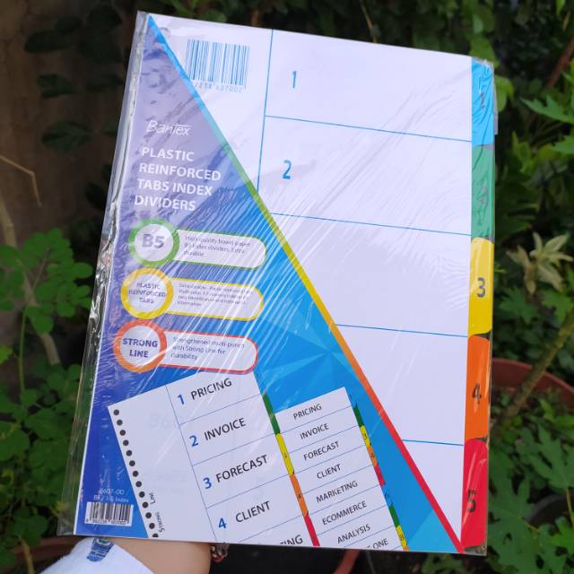 

PEMBATAS BANTEX UNTUK BINDER B5 (26RING)