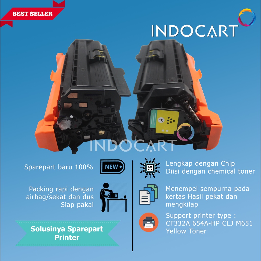 Toner Cartridge Compatible CF332A 652A-Printer LaserJet HP M651