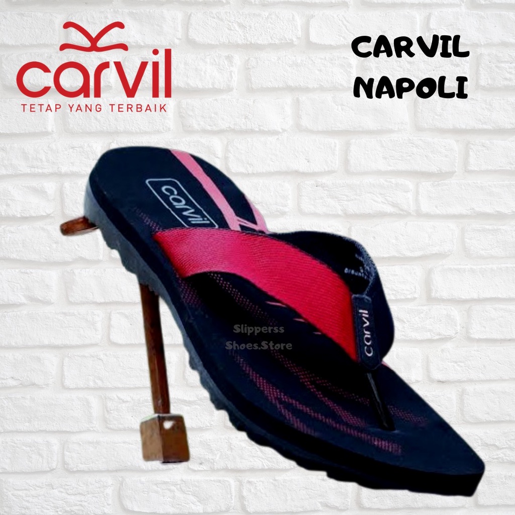 CARVIL NAPOLI/Sandal Carvil jepit/sandal kasual/sandal pria/sandal wanita/sandal karet/sandal termur