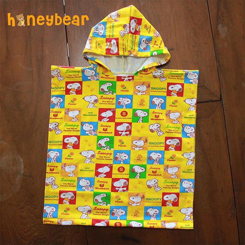 Handuk Ponco Renang Snoopy / Handuk Anak / Ponco Hoodie / Handuk Renang