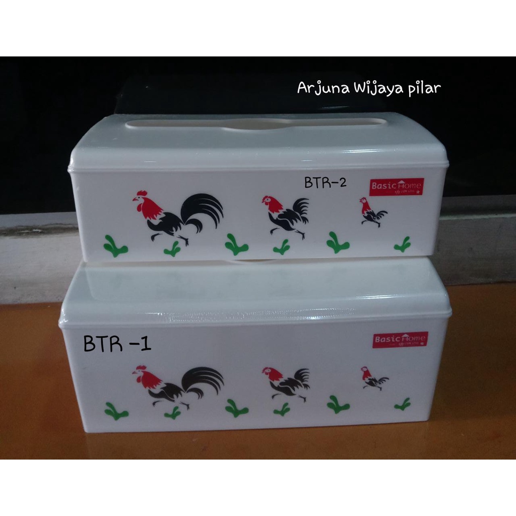 Tempat Tissue Sofila Btr-1 &amp; Btr-2 (asli printing / Bukan Stiker) Basic Home Lion star +Bubblewrap