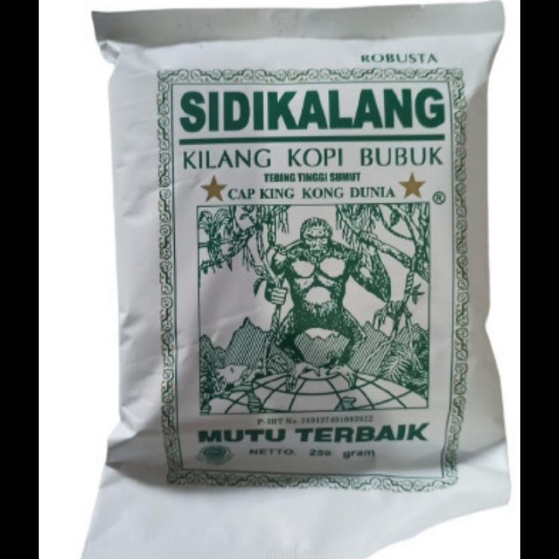 

SIDIKALANG BUBUK KOPI ROBUSTA HIJAU CAP KING KONG DUNIA 500 GRAM KASAR