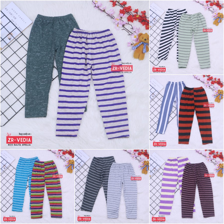 Legging Carlissa uk 3-4 Tahun / Leging Anak Perempuan Celana Panjang Motif Murah Ketat Adem Grosir