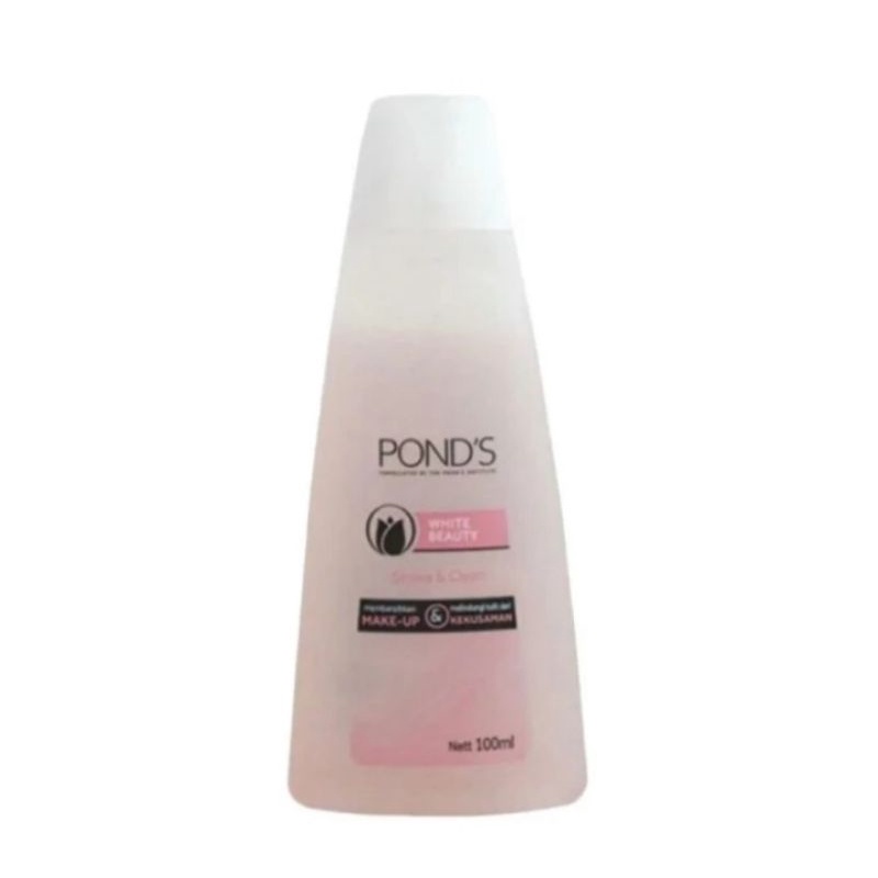 Pond's Shake &amp; Clean 100ml White Beauty clear solution ( Pink &amp; Hijau) Ponds Nourishing Milk Vitamin Micellar Water Waterproof Makeup Remover 100ml Pond's Vitamin pembersih wajah Pond's anti bacterial 50ml refreshing face mist penyegar wajah