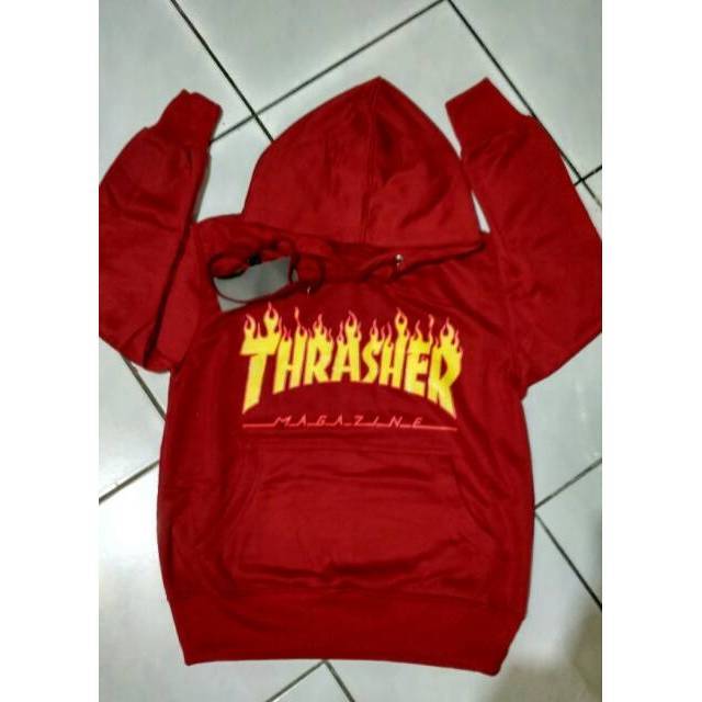 jaket anak thrasher flame