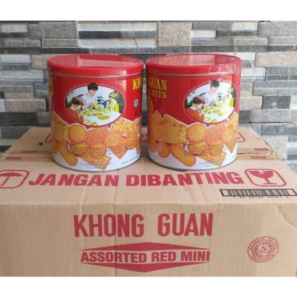 

Biskuit Khong Guan 1 dus isi 6 kaleng 650gr KhongGuan Assorted Red