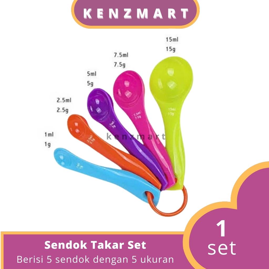 SENDOK TAKAR SET - 1 SET 5 SENDOK / SENDOK SERBAGUNA