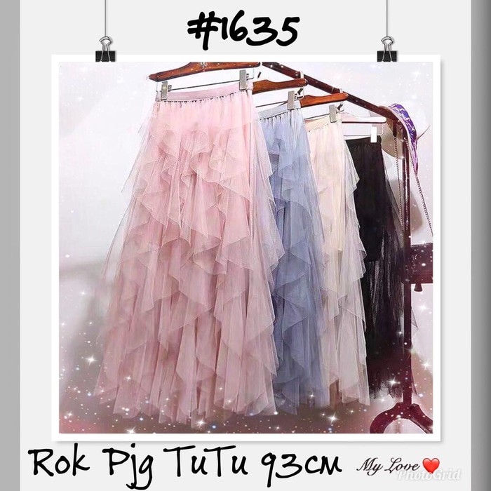 ROK MAXI  Rok tutu panjang maxi tumpuk import bkk hk chn bangkok china  IWAZAH OFFICE