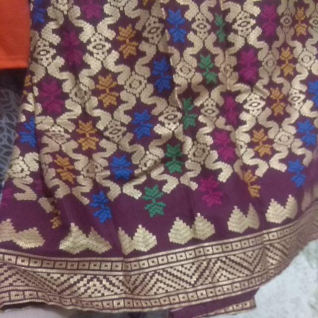 Prada Bali Skirt Rok Panjang Klok Batik Raina Motif Songket Asmat Dayak Prada Solo Seragam Bawahan
