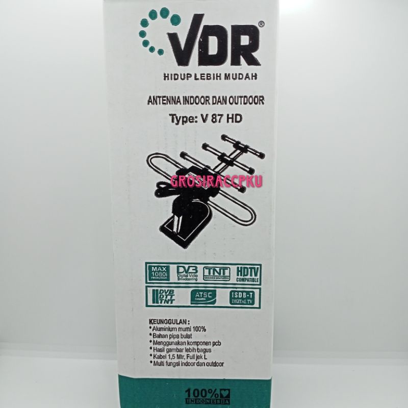 Antena Indoor Outdoor VDR V 87 HD Murah