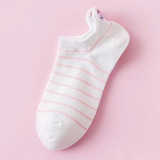 HELLO KITTY POLOS - Kaos Kaki Pendek Semata Kaki/ Kaos Kaki Ankle Dewasa Wanita-KWMY-003