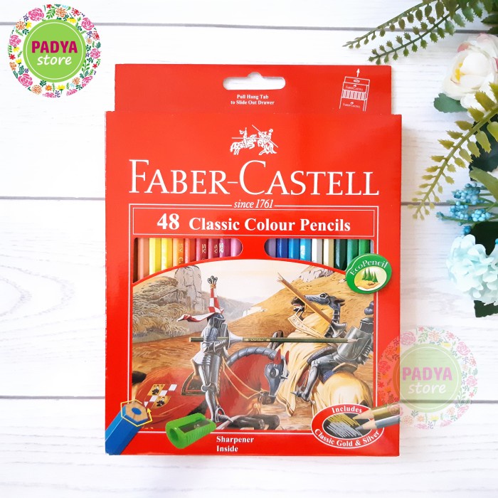 

Promo Faber Castell Pensil Warna Classic Colour Pencil Isi 48 Warna Trendi