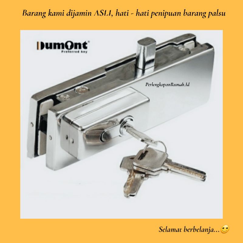 Kunci Pintu Kaca Frameless Patch Fitting Us 10 Pss Dumont