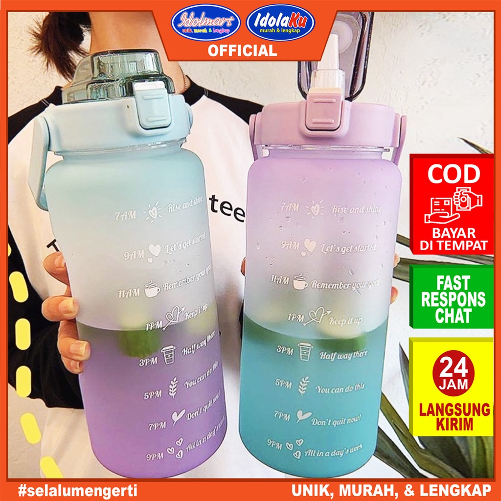 IDOLMART Botol Minum Tritan 2000ml Botol Minum 2 liter Surabaya