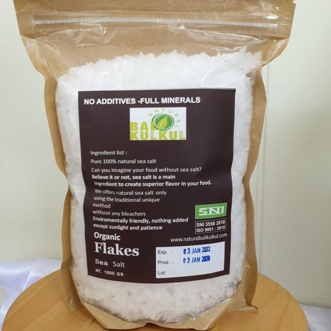 

best seller] Natural Flakes Sea Salt Garam Laut 1000 gr - Natural Bali Kulkul