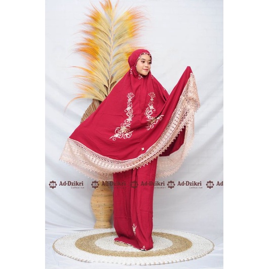 Mukena Dewasa Bordir Mewah Timbul Jumbo Diamond Series