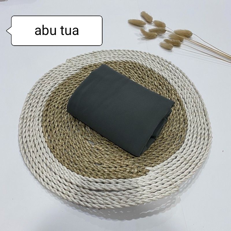 HIJAB PASHMINA INNER/JILBAB INNER/PASHMINA POLOS/175X70CM-ABU TUA