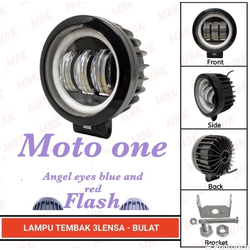 Lampu Tembak sorot LED CWL 3 mata lensa 6D 30watt cree