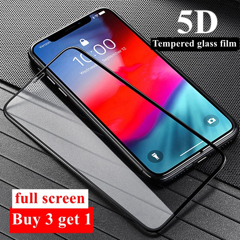 5D film kaca tempered iPhone X 6 s Ditambah 6 6 s Ditambah