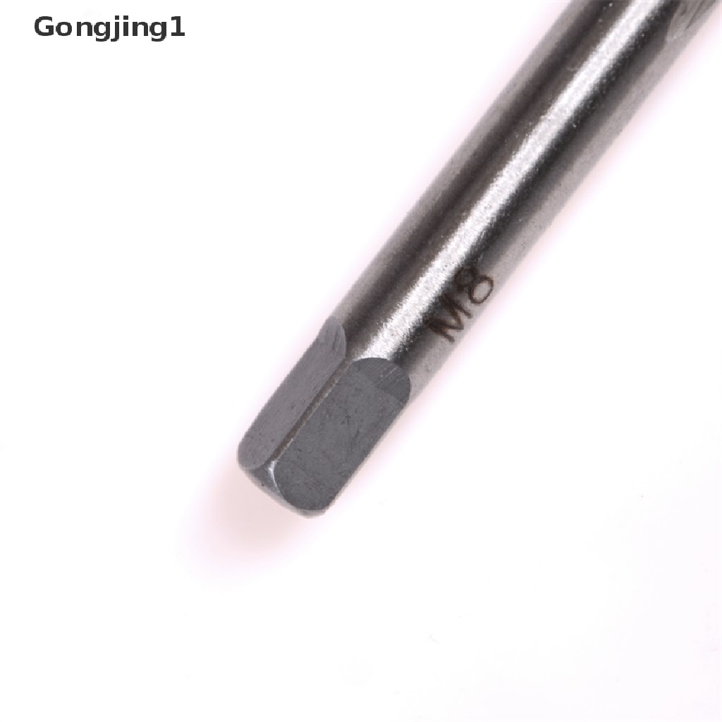 Gongjing1 5pcs / Set Alat Tapping Tangan Flute Lurus M3 M4 M5 M6 M8 3mm