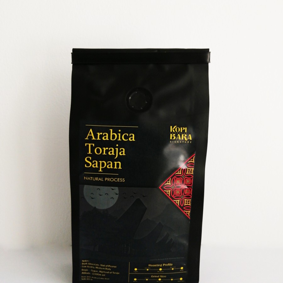 

Arabica Toraja Sapan 200gr - Roasted Coffee Bean - Kopi Bara Signature