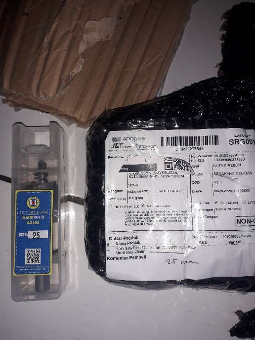 Hole Saw Besi Tct 25mm C Mart Hole Saw Metal Besi 25mm