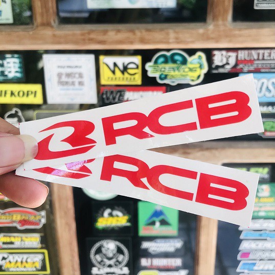 Sticker racing motor RCB racing boy ( bijian )