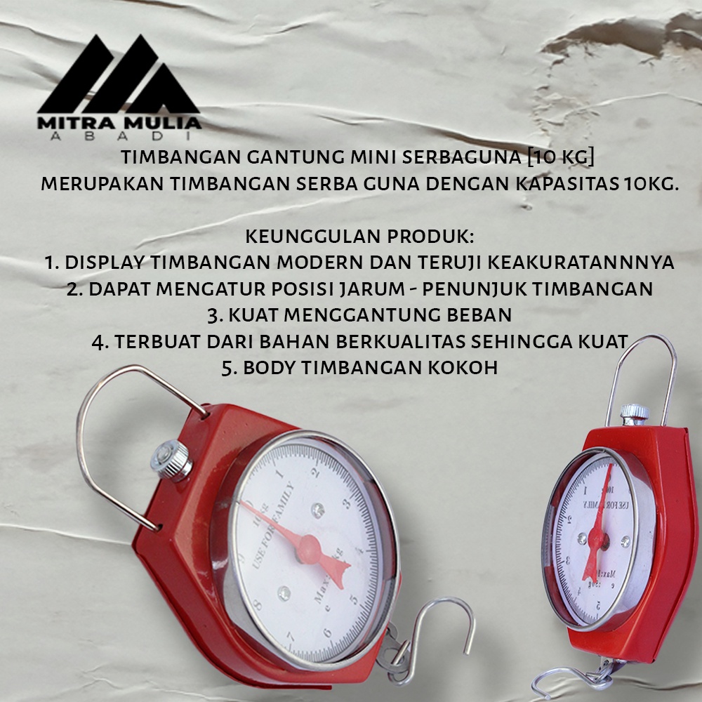 Timbangan Gantung Mini 10kg | Hanging Scale 10kg