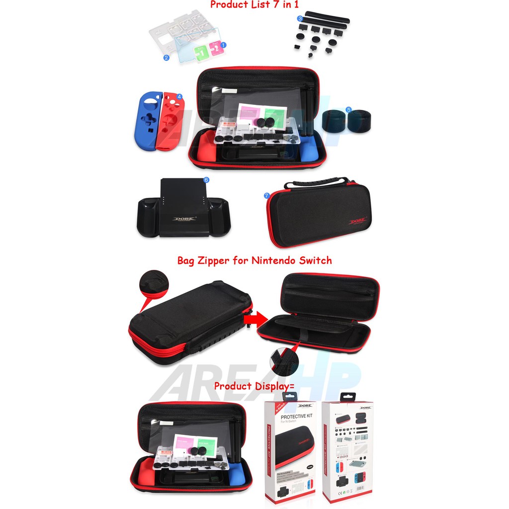 Dobe 7 in 1 kit Accessories TNS-1749 for Nintendo Switch