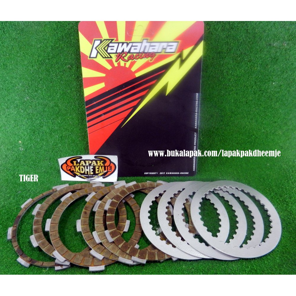 KAMPAS KOPLING TIGER KAMPAS KOPLING HONDA TIGER KAWAHARA ORIGINAL PLUS PLAT LAPAK PAKDHE E