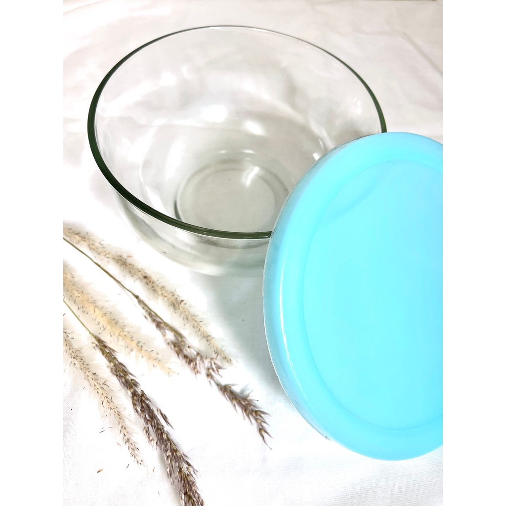 Mangkuk Kaca Kedaung SLB6 Tutup Plastik 14cm / Mangkok Toples Serbaguna