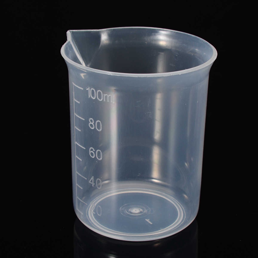 Gelas Takar Gelas Ukur 100ML Plastik Bening Transparan Measuring Cup Plastic Takaran Air Susu 100 ml Serbaguna