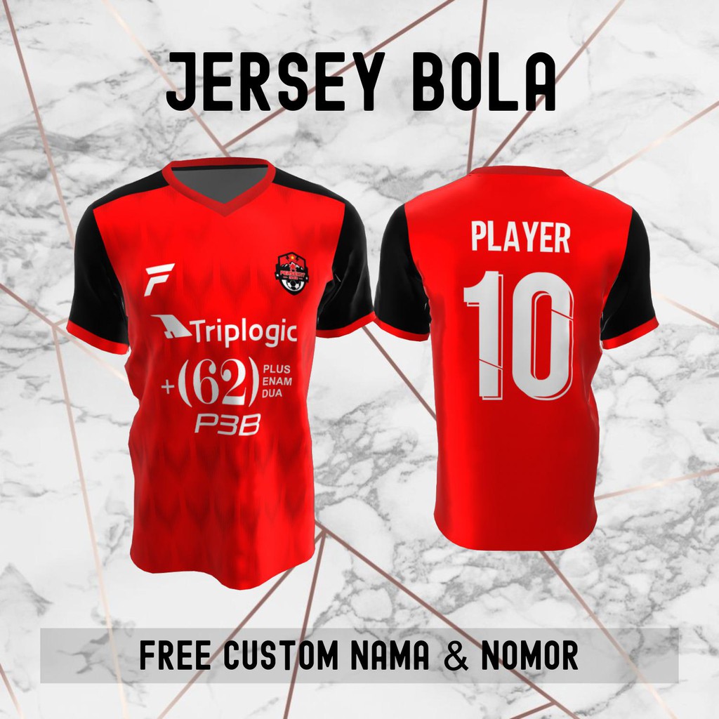 Jersey Persekat Tegal Klub Bola Baju Kaos Custom Nama dan Nomor Punggung - 550