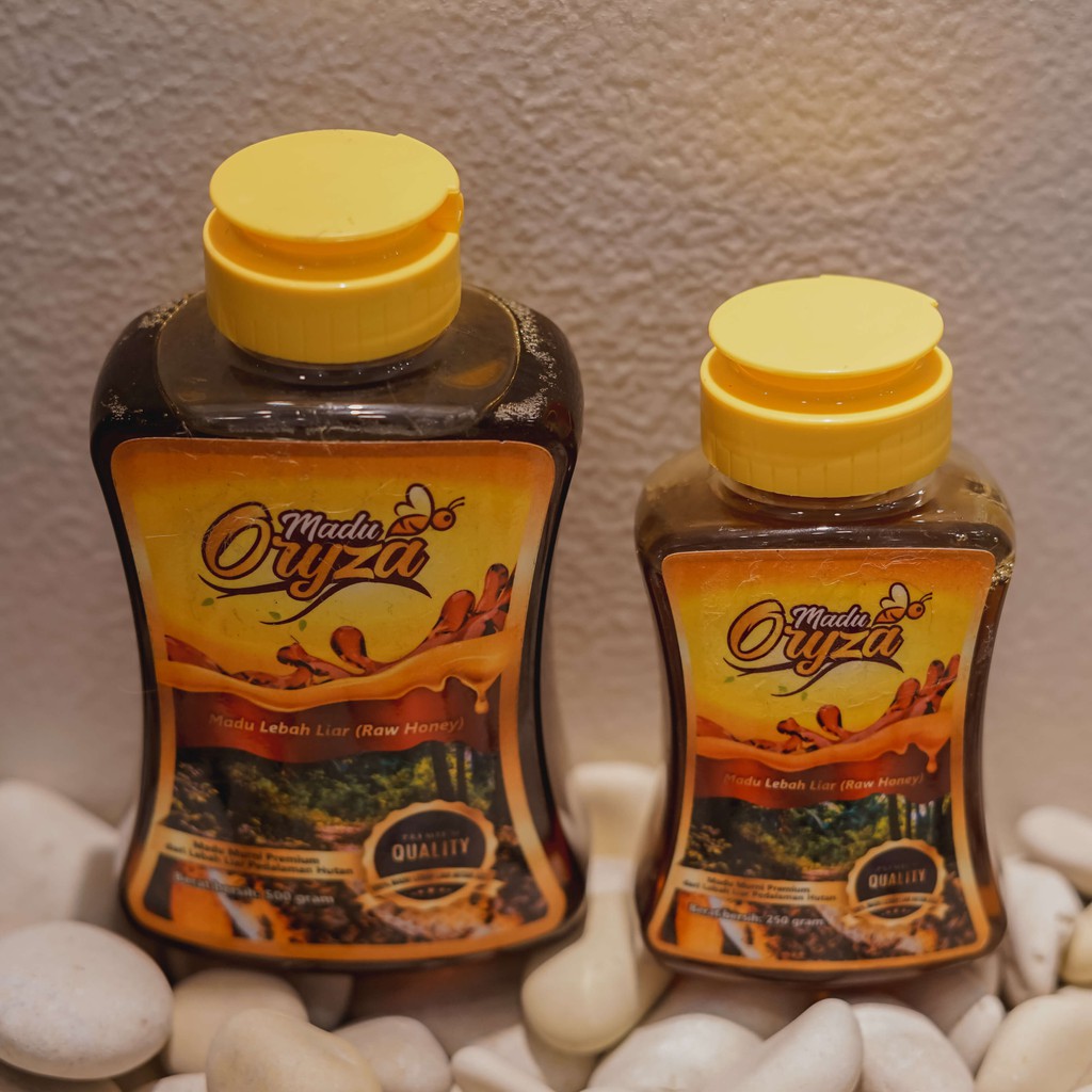 Madu Oryza Raw Honey Murni Asli Original 100% Premium Lebah Hutan Flora Liar 250 ml