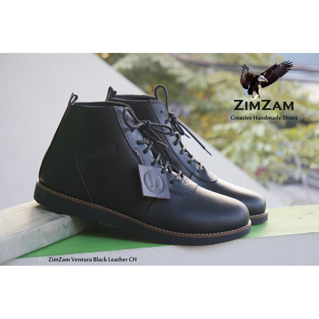 Promo Sepatu Zimzam Ventura Brodo Kulit Asli Men