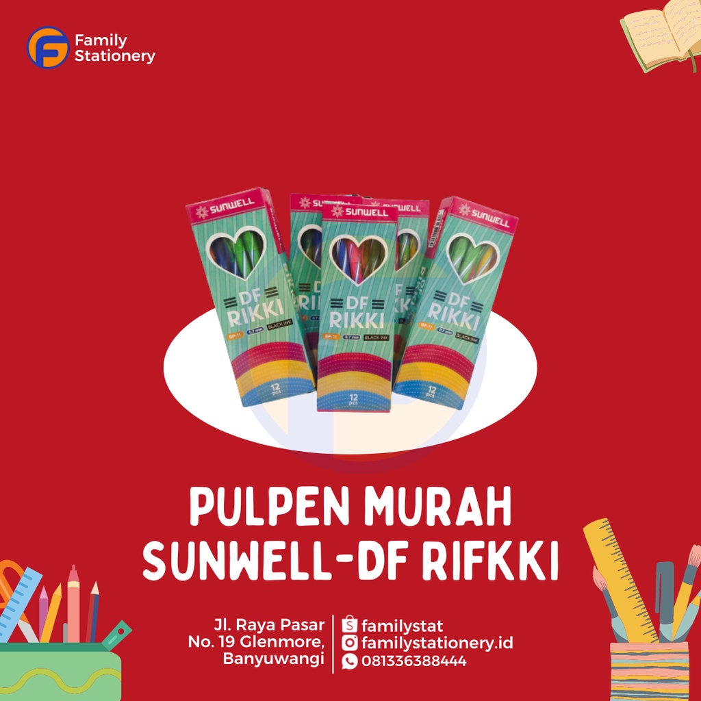 

(Ecer) Pulpen Murah Sunwell | DF RIKKI
