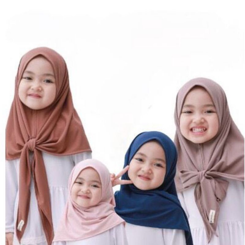 Kerudung Instan Anak/ pashmina instan anak/ pashmina jersey