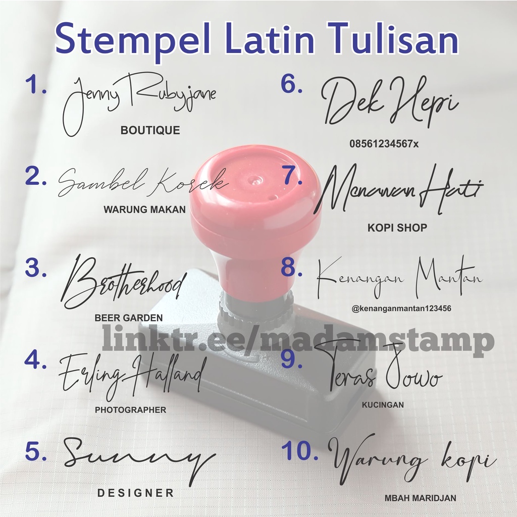 

stempel nama latin logo toko brand tulisan tanda tangan desain flash warna otomatis