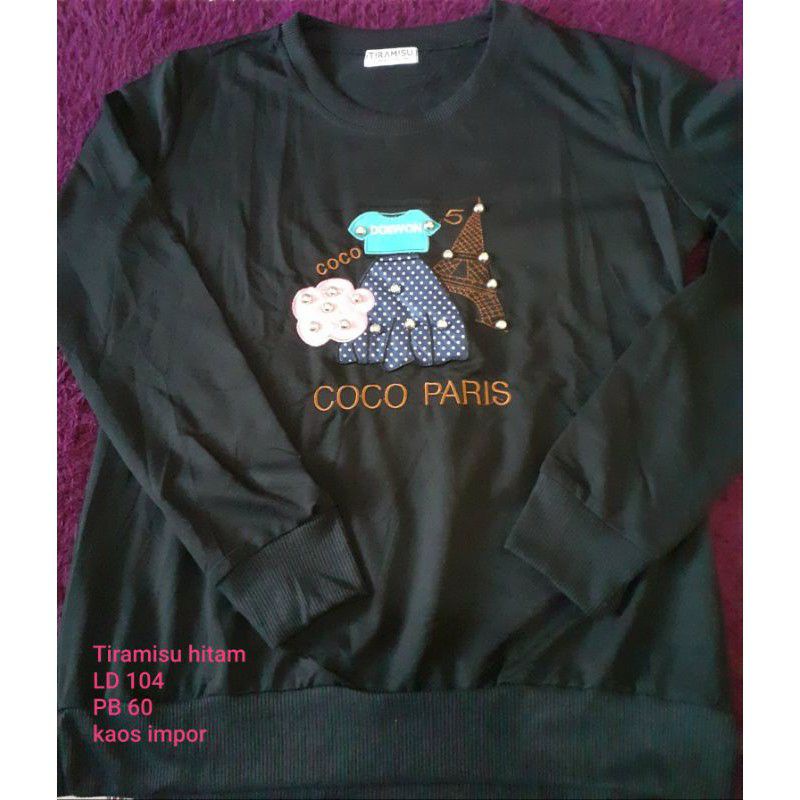 ATASAN KAOS IMPORT TIRAMISU