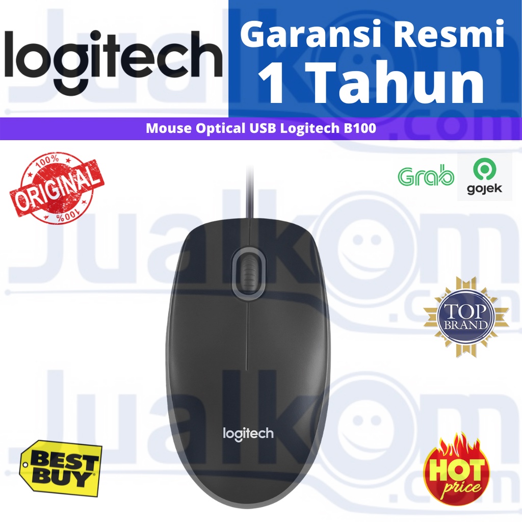 Logitech Mouse Optical USB B100