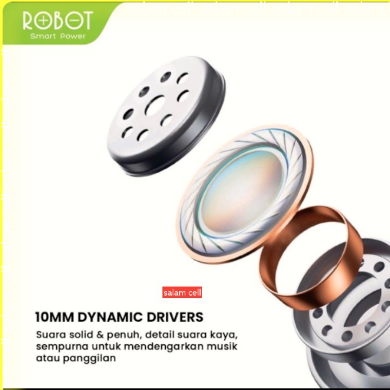 Headset Bluetooth ROBOT TALK10 Original Garansi Resmi