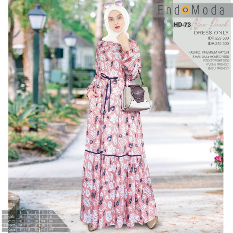 gamis endomoda HD-73 premium dan termurah