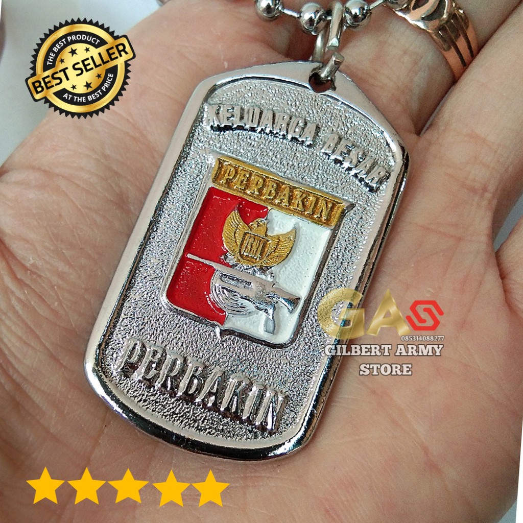 GILBERT ARMY STORE- Kalung logo perbakin -Kalung Pria Cor Perbakin-Grosir Kalung Army Militer