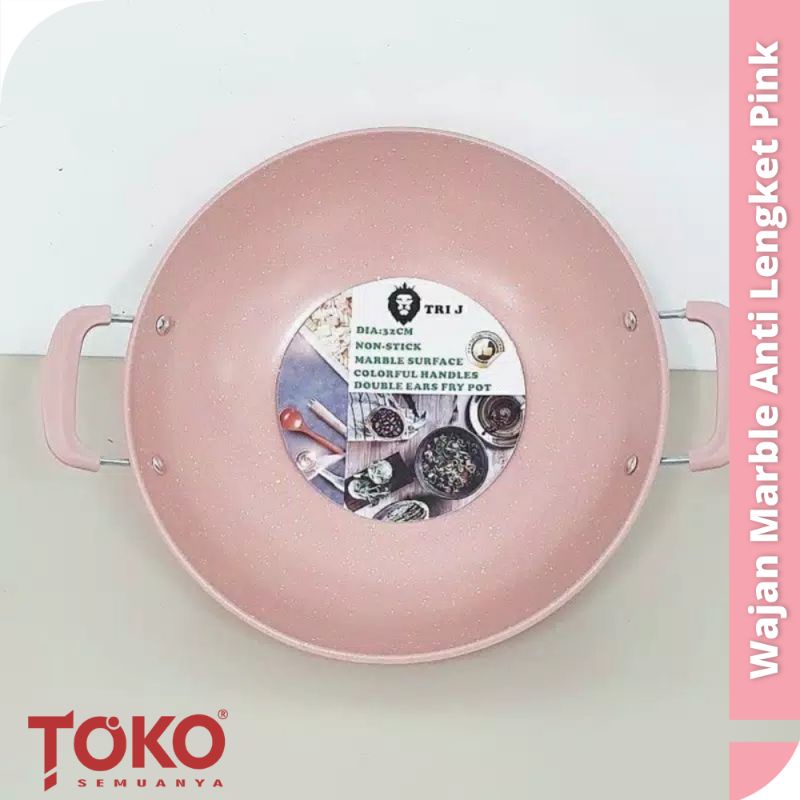 TS | Wajan lapisan marble ANTI LENGKET  Fry Pan Marble Color